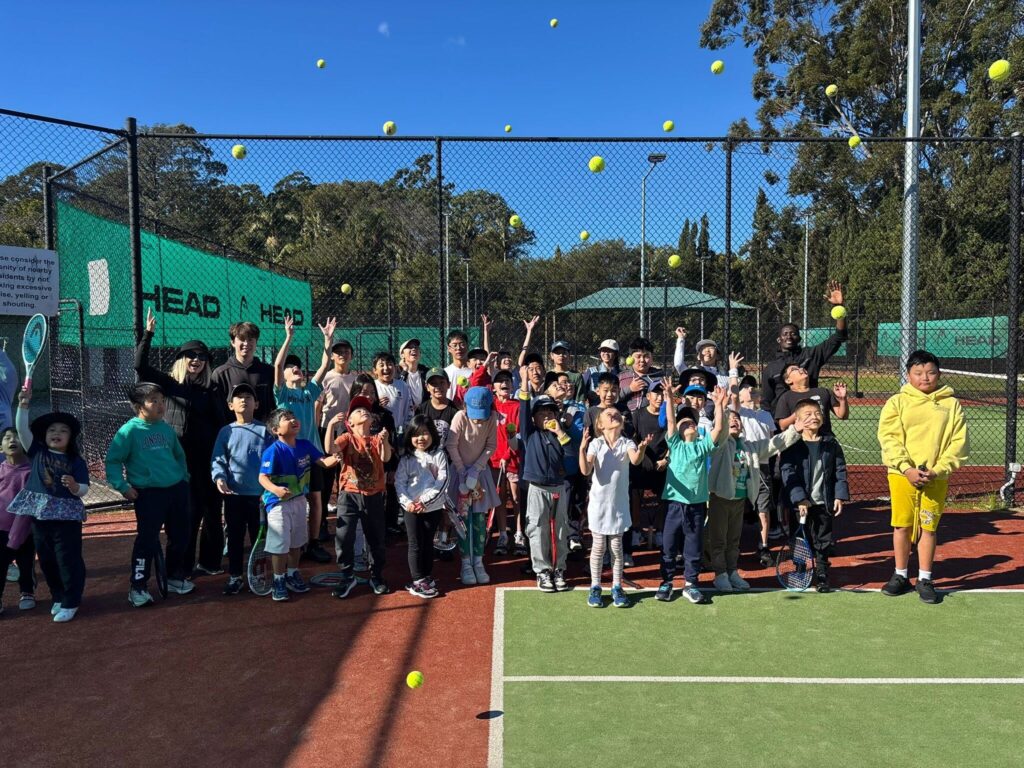 After holiday tennis camp with SSMG tennis facility in Chatswood NSW, Sydney