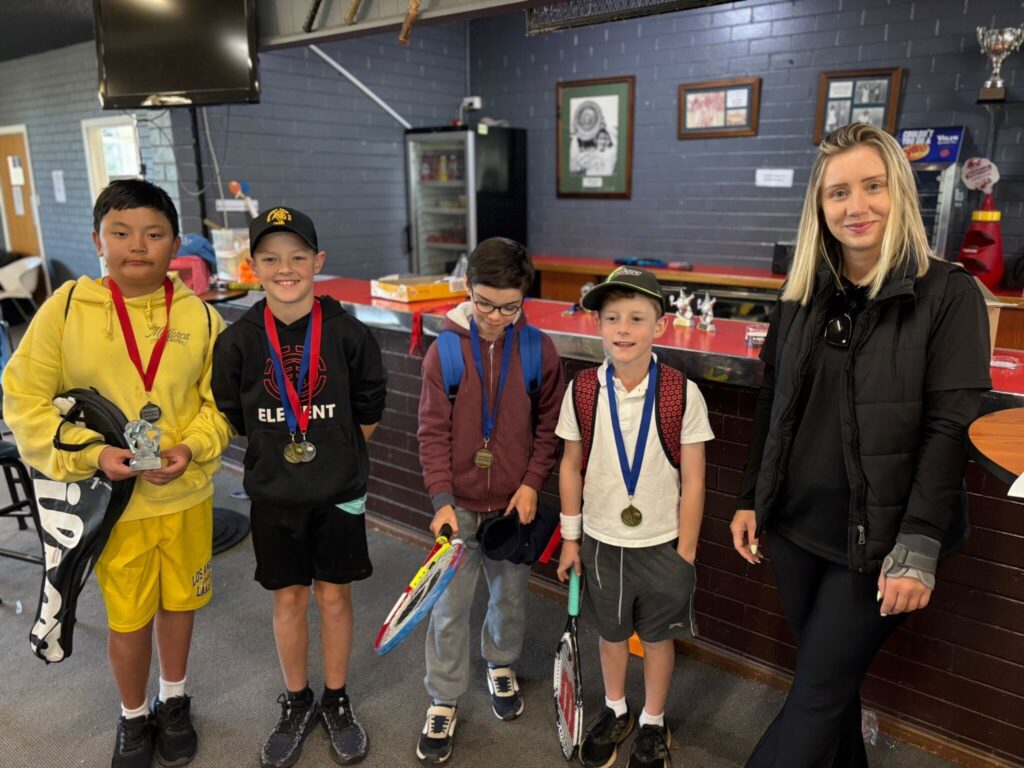 Photo op after holiday tennis camp